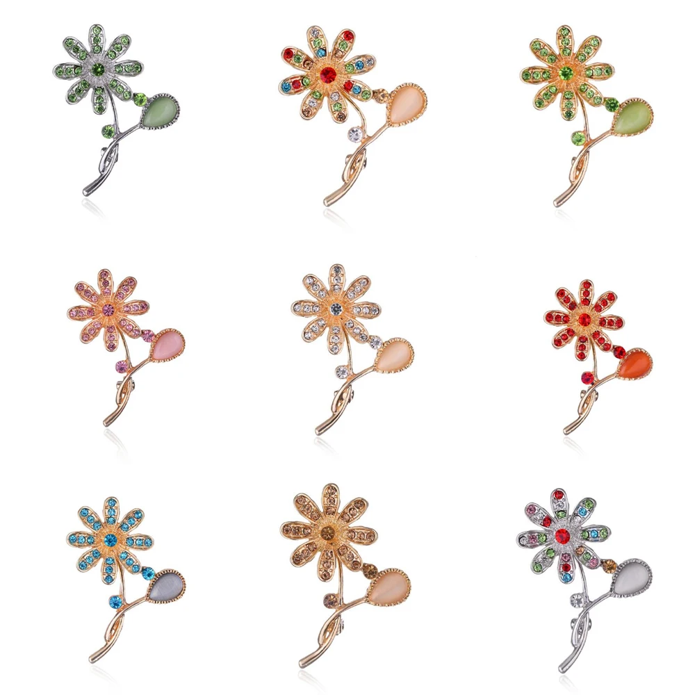 

Brooches Pins Exquisite Brooch Fashion Jewelry Gifts DIY Diamond crystal Pearl Crystal glass Water Ancient Egyptian flowers