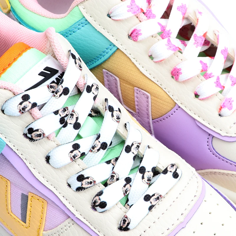 Print Cartoon Shoelace Flat Shoes Board Shoes High-top Shoe Lace Suitable for Men's Shoes Women's Shoes Lace Fashion 120/150cm
