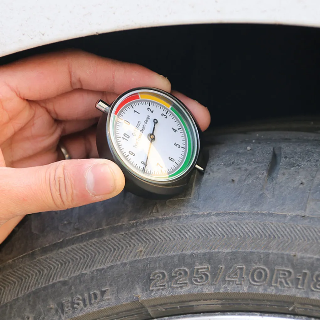 

Измеритель глубины протектора автомобильных шин, портативный аналоговый профессиональный измеритель толщины протектора, из нержавеющей с...