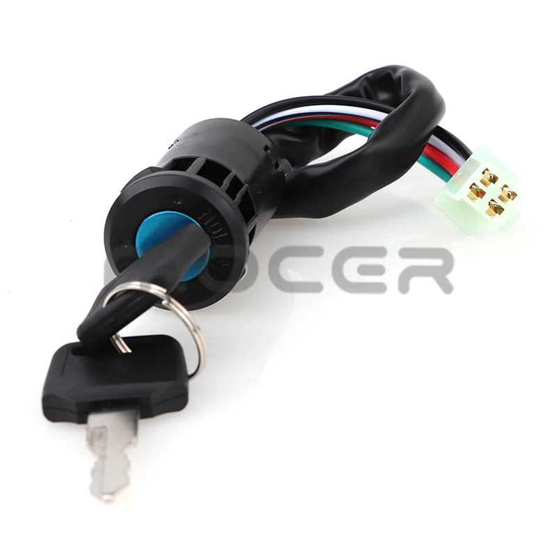 

Ключ переключателя зажигание мотоцикла с проводом, аксессуары для квадроциклов, старт мотоциклов, дверные замки с тремя вставками