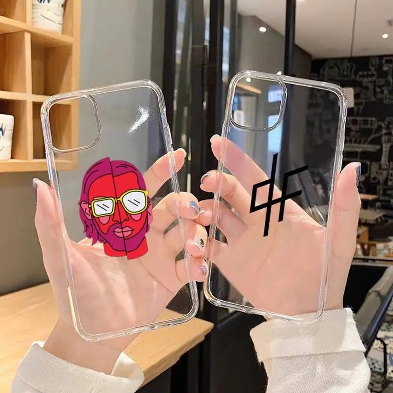 

JOME PNL QLF rapper singer Phone Case Transparent for iPhone 7 8 11 12 13 mini pro X XS XR MAX Plus
