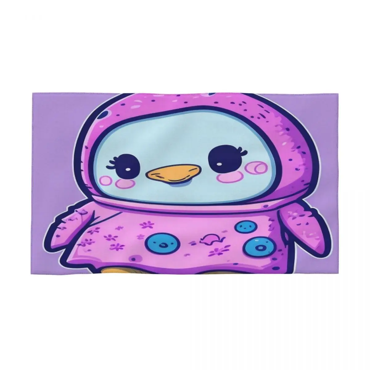 Penguin Palooza 40x70cm Face Wash Cloth Microfibre Fabrics Suitable for Beach Personalised Pattern