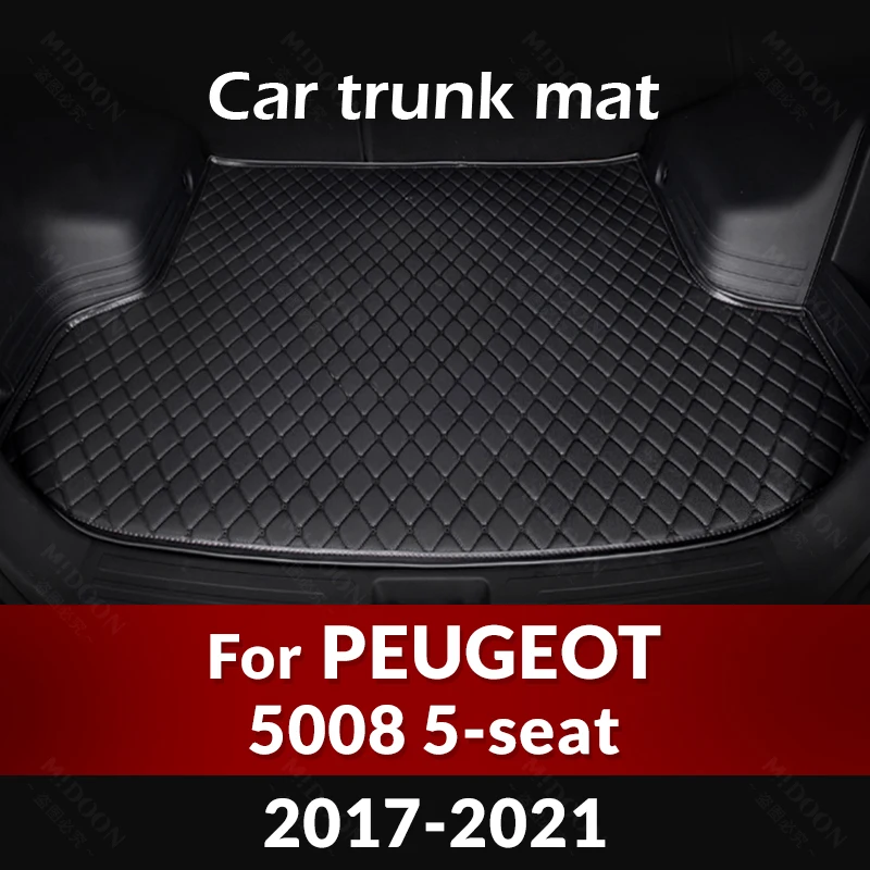

Коврик для багажника автомобиля для PEUGEOT 5-Seat 5008 2017 2018 2019 2020 2021, пользовательские автомобильные аксессуары, украшение интерьера автомобиля