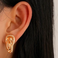 artistic designer ear shape earrings for women fashion creative ear studs unique special earrings party cool jewelry gifts