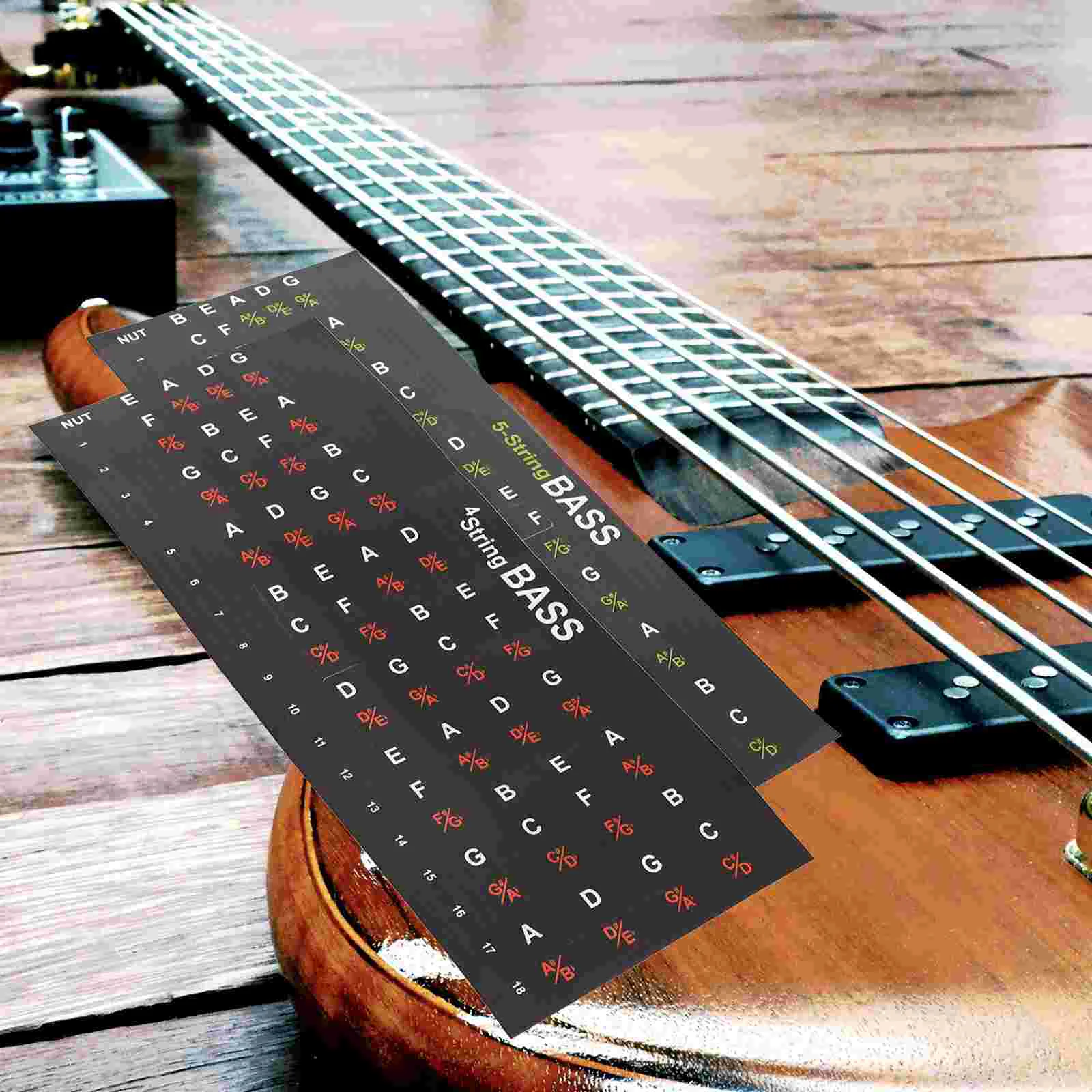 

2pcs Guitar Scale Sticker Guitar Fingering Sticker Guitar Fretboard Decals