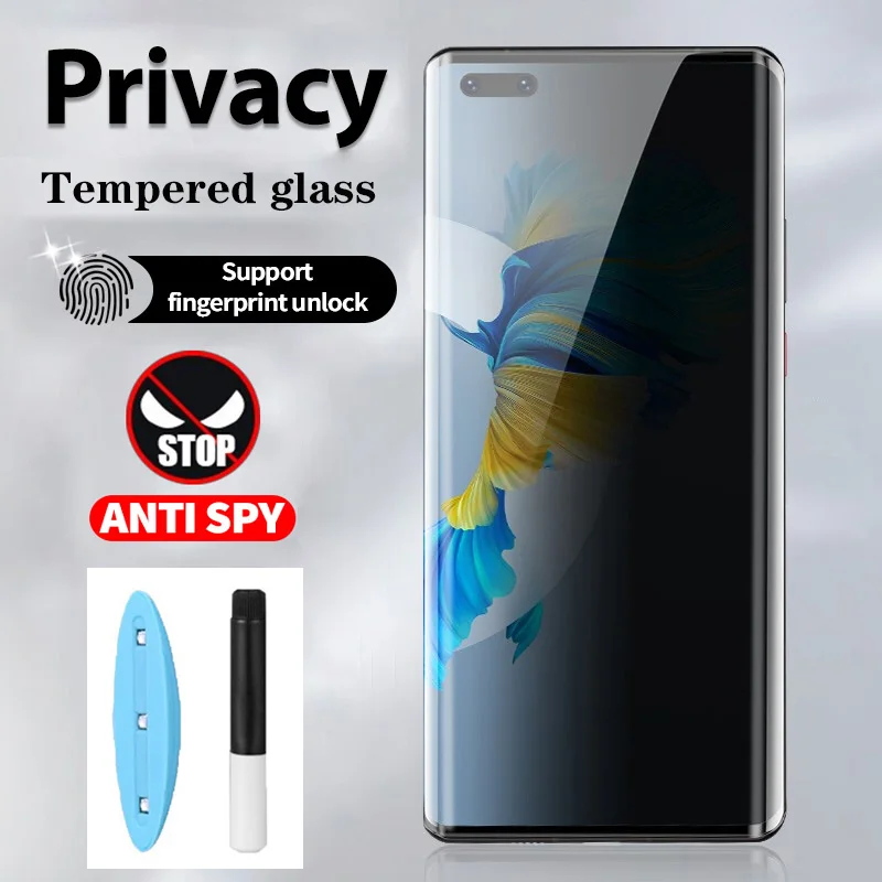 

UV Glue Privacy Screen Protector For Oneplus 7 7T 10 9 8 Pro Tempered Glass Anti Peep Glare Protective Film 10Pro 9Pro 7Pro 8pro