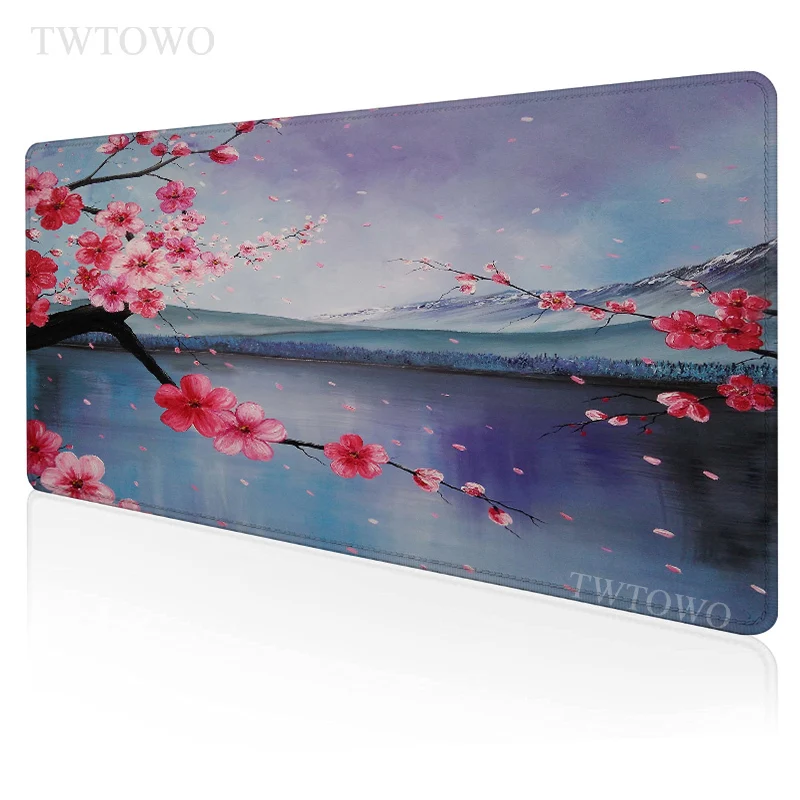 

Japanese Cherry Blossoms Sakura Mouse Pad Gaming XL Computer Custom Mousepad XXL Office Anti Slip Carpet Computer Table Mat