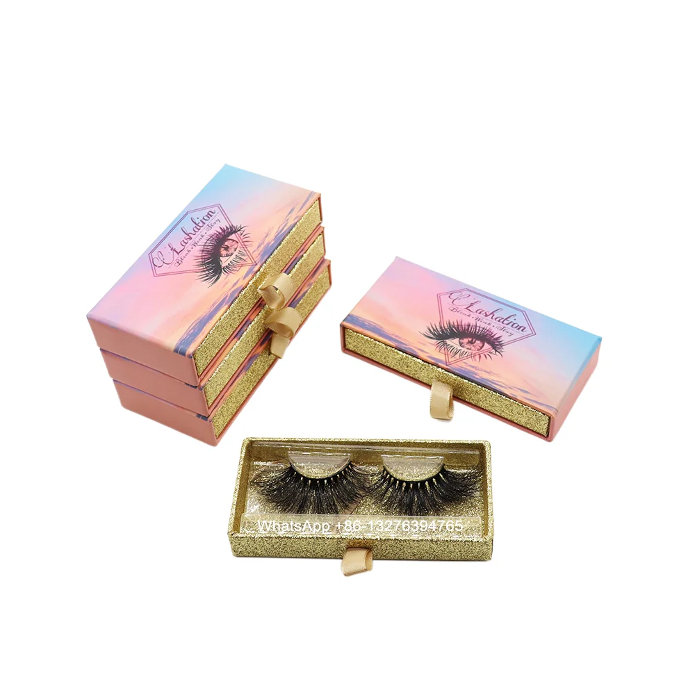 

Dramatic Mink Eyelashes Makeup Tools Custom Mink Lashes Packaging Box With Logo Makeup Mink Eyelashes 100% Cruelty Free