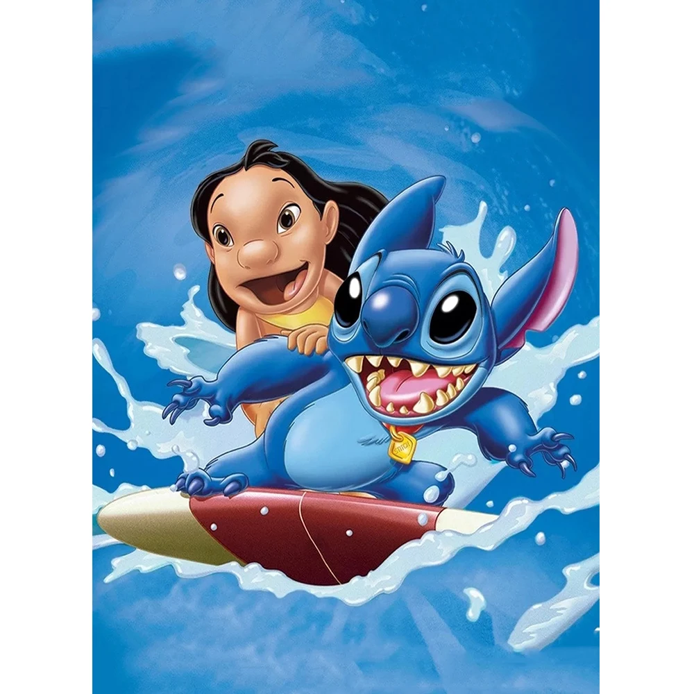 

Алмазная живопись Disney 5D, Новое поступление, алмазная вышивка «Лило и стразы» «сделай сам», мультяшное животное, мозаика, украшение для дома