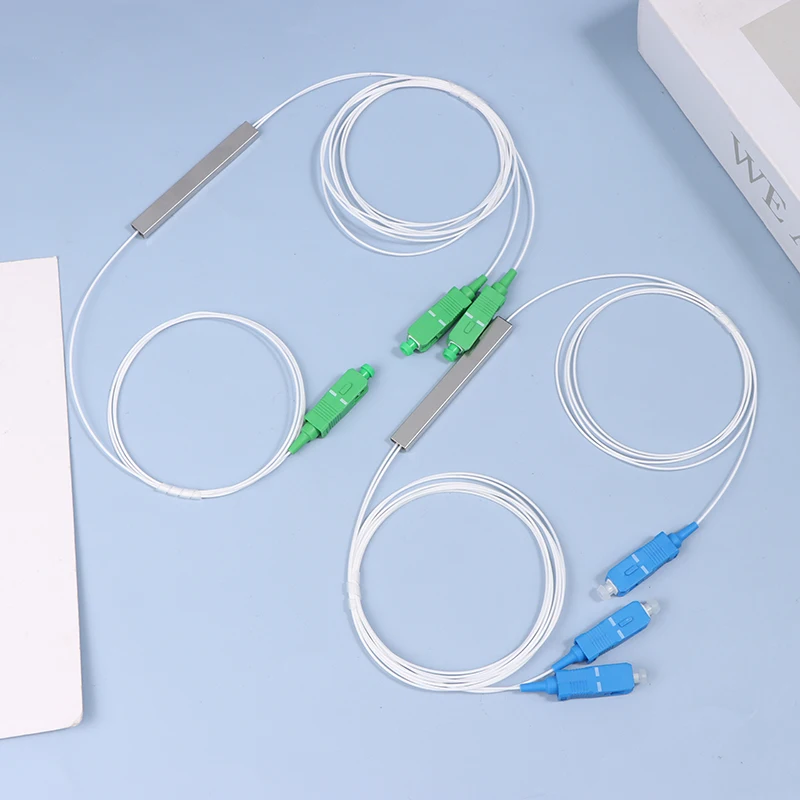 Волоконно-оптический разветвитель ПЛК 1x2 SC/APC SC/UPC Мини-безблокировочный разъем 1*2