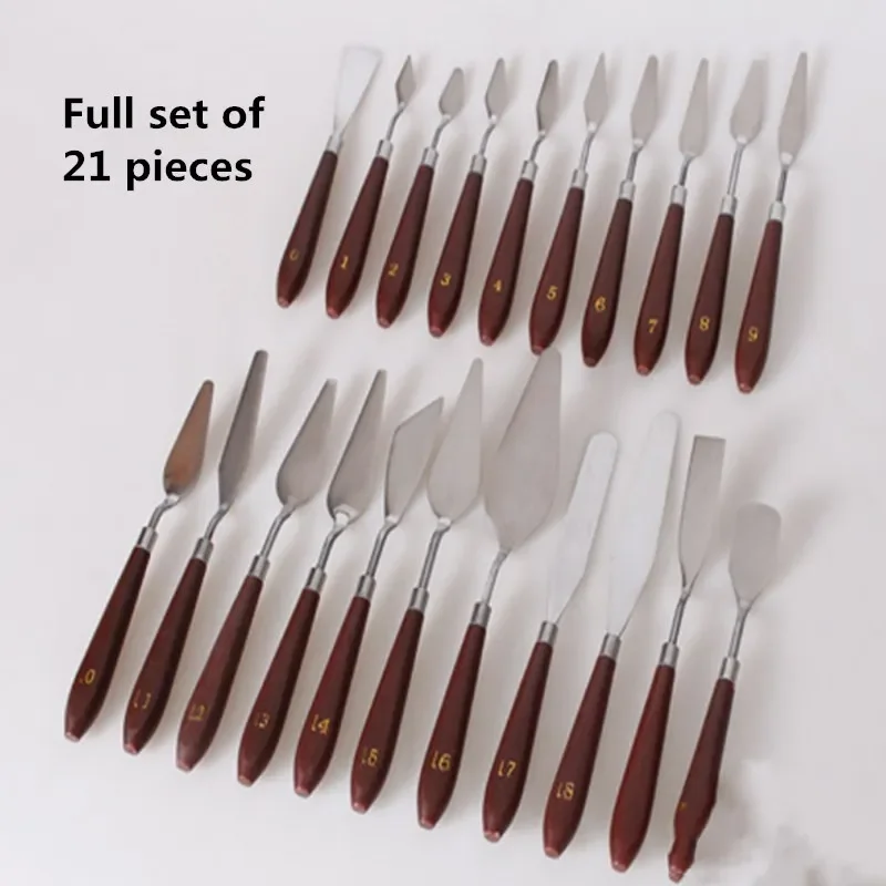 

Quality Tools Pcs Scraper Painting Oil High Oil Painting 21 Stainless Palette Supplies Knifes Painting Knife Art Set Of Steel