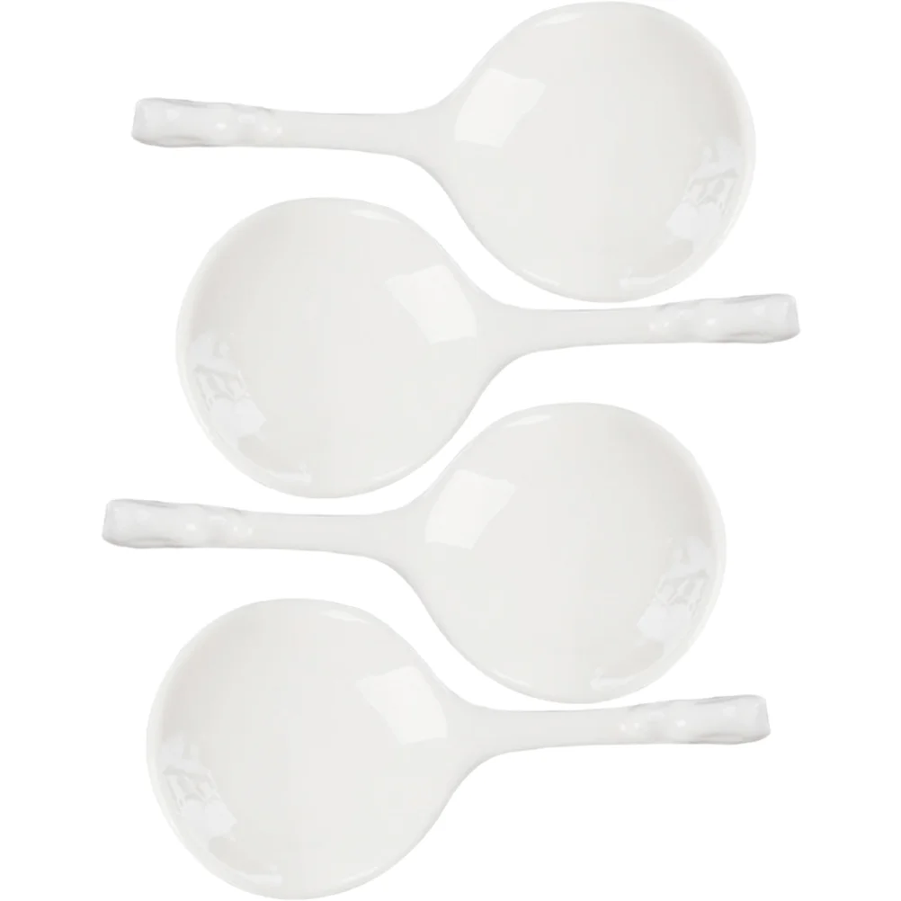 

Rest Spoon Chopstick Holder Ceramic Fork White Dish Tabletop Appetizer Ladle Utensil Soup Simple Hotel Holders Bowls Stovetop