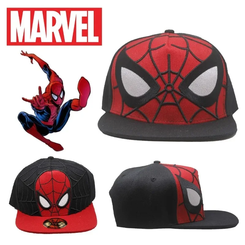Модная бейсболка Marvel с вышивкой Человека-паука Мужская Спортивная Кепка Снэпбэк