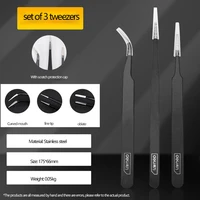 13 sets of powerful tweezers stainless steel repair mobile phone precision parts eyelashes pick birds nest hand sticker tool