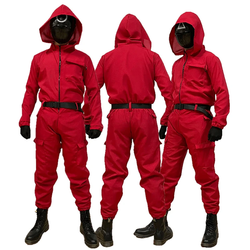 Костюм для косплея по мотивам игры кальмар круглый костюм с шестью красными