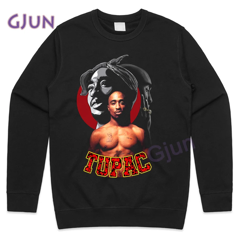 

Tupac 2Pac Sweatshirts for Men Women Cotton Harajuku Hoodies Autumn Fashion Clothes Long Sleeve Sweatshirt Male