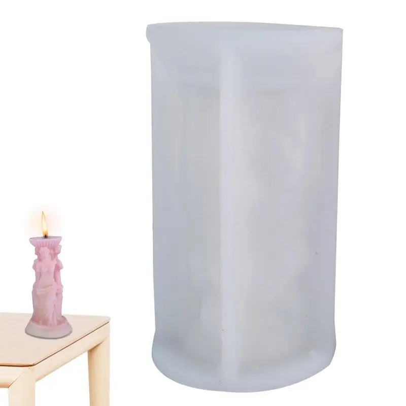 

Roman Column Silicone Candle Mold Venus Sculpture Silicone Mold Human Body Mold Epoxy Casting Soap Molds For DIY Wedding Dinner