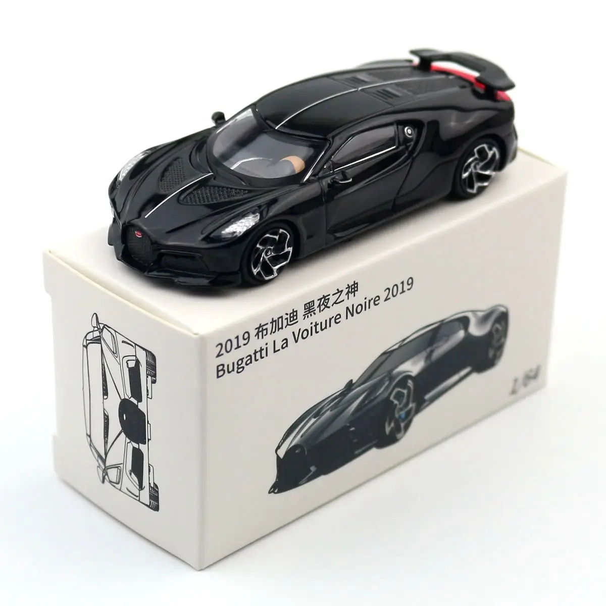 Модель игрушечного автомобиля Bugatti La легкая, 3 дюйма, 1:64
