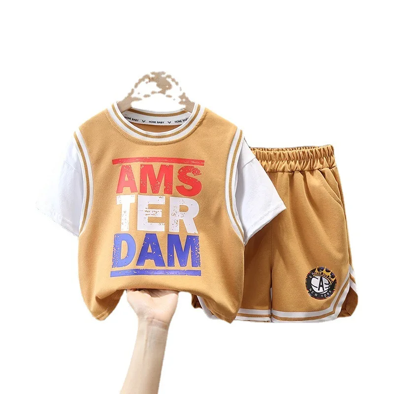 

Детский спортивный костюм, футболка и штаны, на возраст 2-11 лет