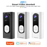 Tuya Doorbell Security Camera Wireless HD Video Audio Intercom Door Bell Smart Home Monitor Cloud Service Bell 1080P WIFI Camera