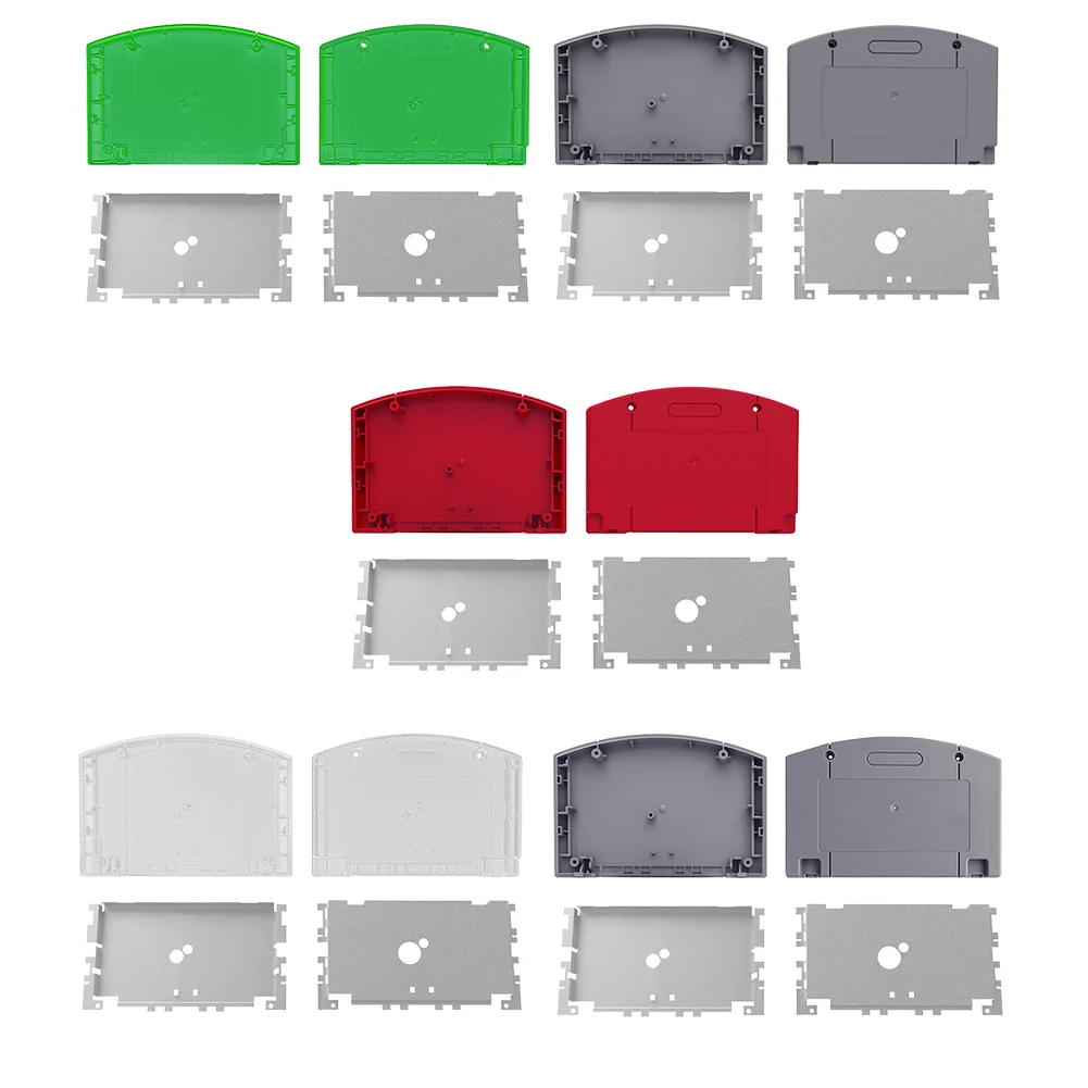 

Cartridge Box Shell Accessories Kits for Nintendo N64 Game Console Cover with Fix Sheet Screw Game Playing Accessories