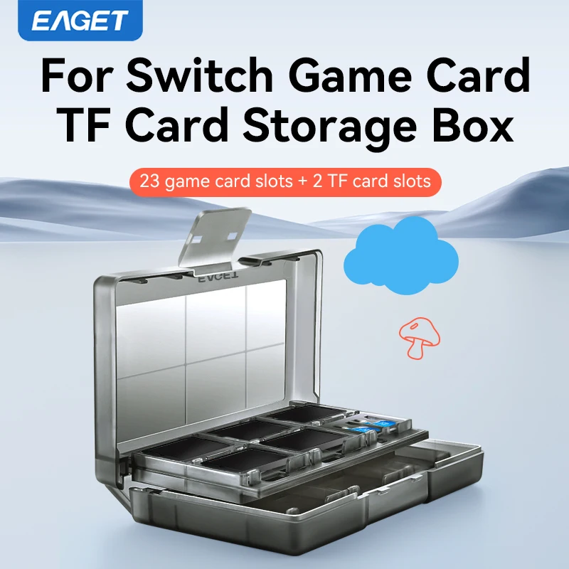 Чехол Для Хранения Карт Памяти Eaget Органайзер На 24 Слота CF/SD/Micro SD/SDHC/MS-держатель