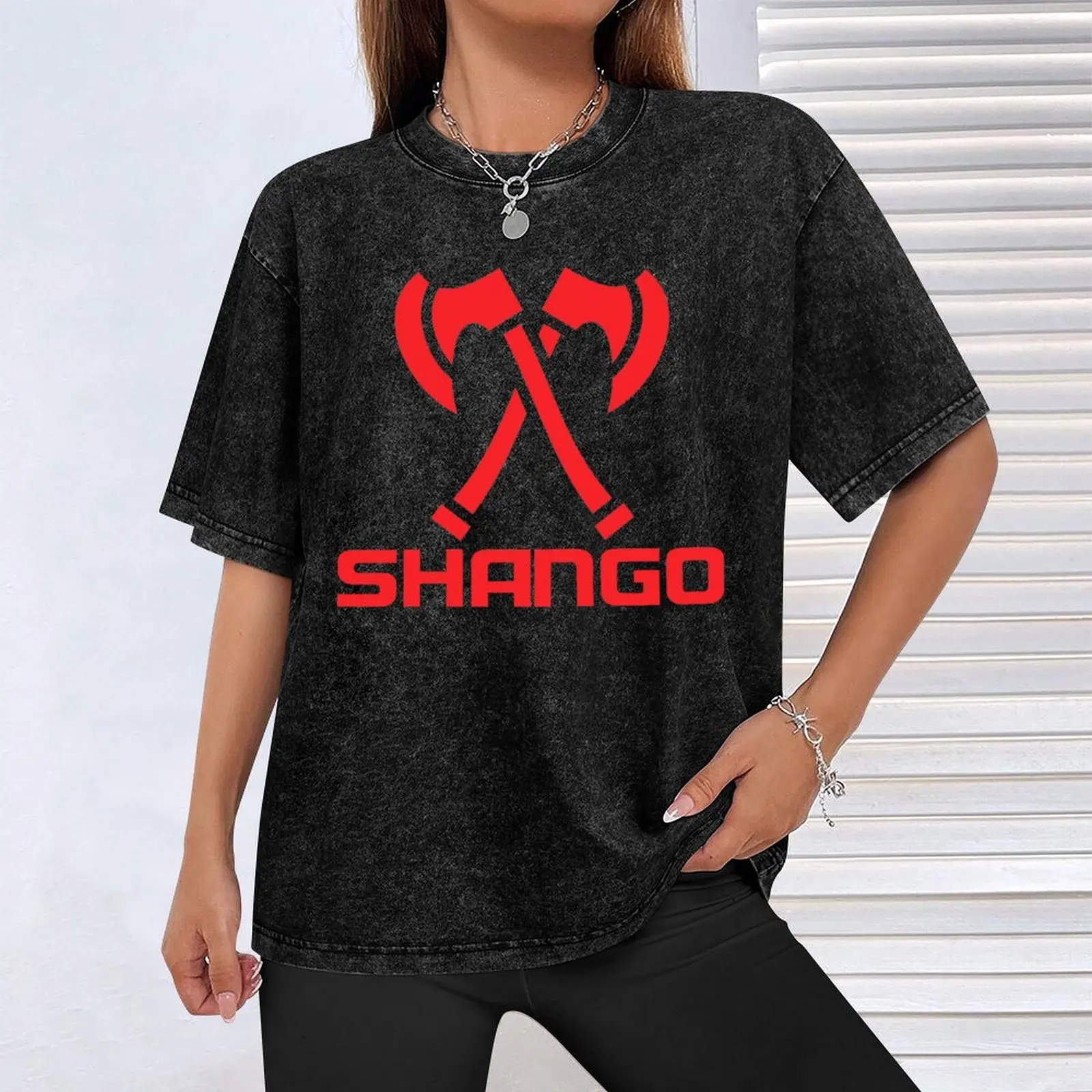 Фото Футболка Shango Orishas Yoruba Santeria с короткими рукавами ко Дню независимости №4