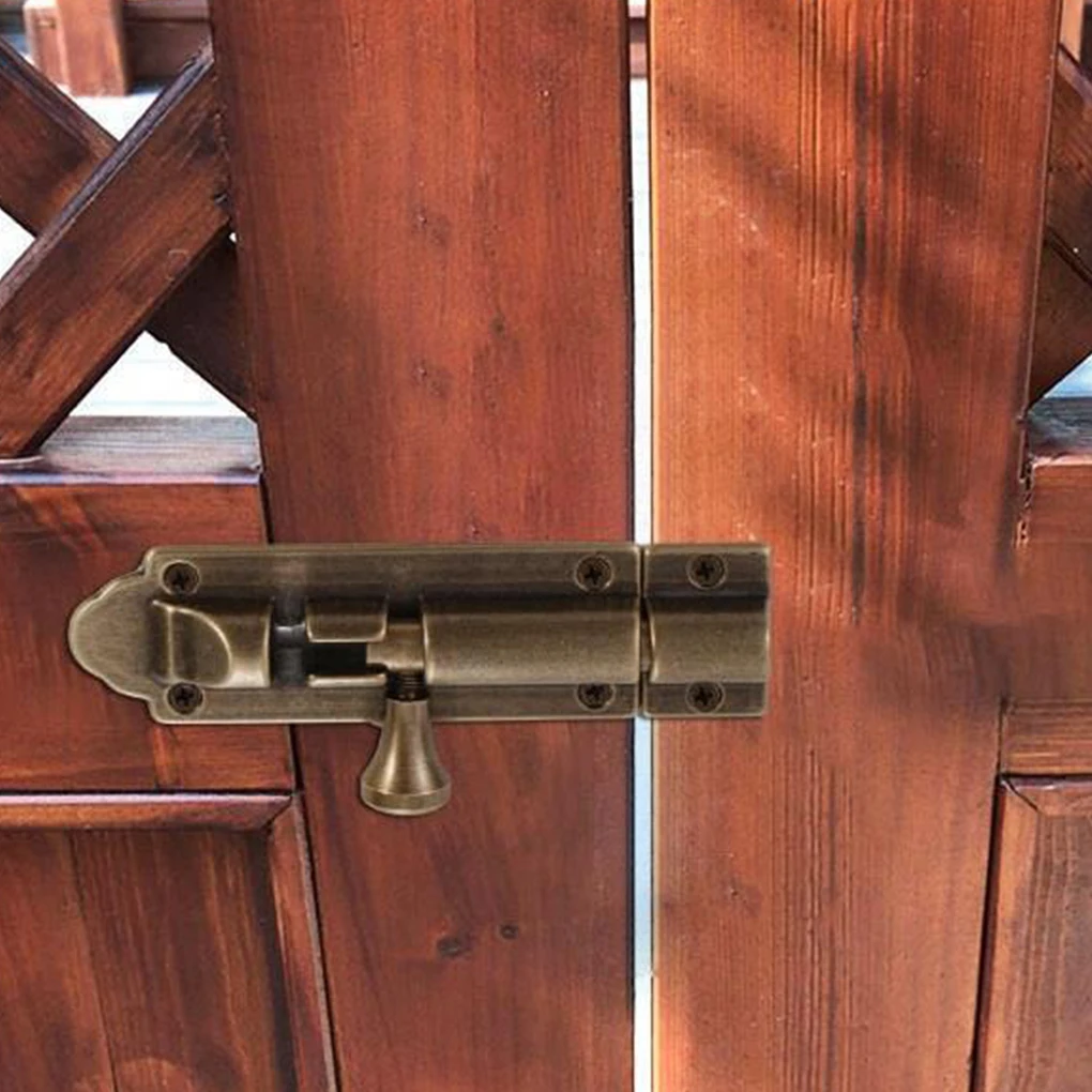 

Vintage Style Door Window Latch Metal Gate Slide Lock with Screws