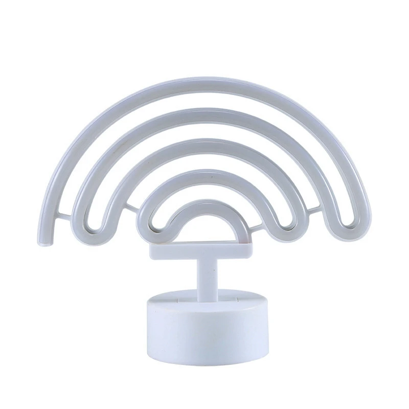

Rainbow Led Night Lamp Girls Bedroom Warm Night Light Room Decoration 3D Acrylic Table Desk Lamp
