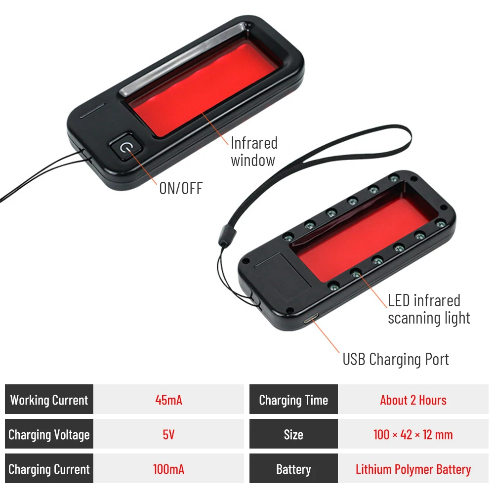 Мини-детектор сигнала с 12 Светодиодный ными лампами | Безопасность и защита