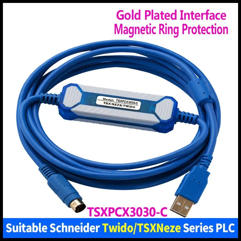 

CNC TSXPCX3030-C Suitable Schneider Twido series PLC Programming Cable TSXPCX3030 Download Cable
