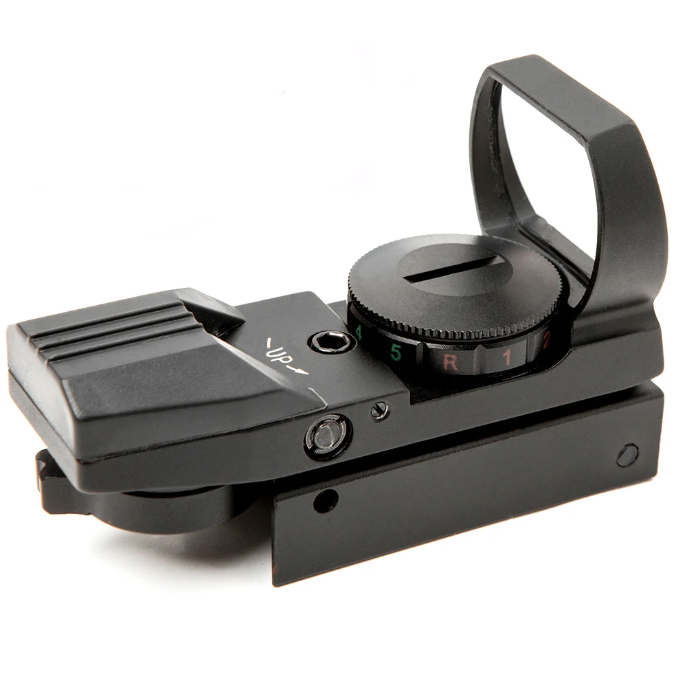

11mm20mm Rail Mount Red Green Dot Gun Sight Holographic Red Dot Sights Reflex 4 Reticle Tactical Optics Scope for Picatinny Rail
