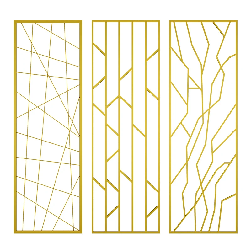 Светлый роскошный входной экран для гостиной полые офисные блочные стены