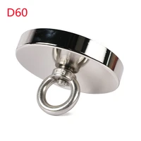d60 strong fishing magnet neodymium search magnets with countersunk hole eyebolt for salvage magnetic pot fishing