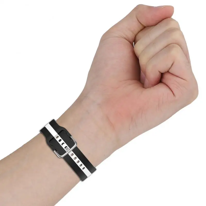 

Two-color Silicone Band Silicone Watchband For Samsung Galaxy Watch 5 Wristband Smart Watch Wristband Two-color Watchband