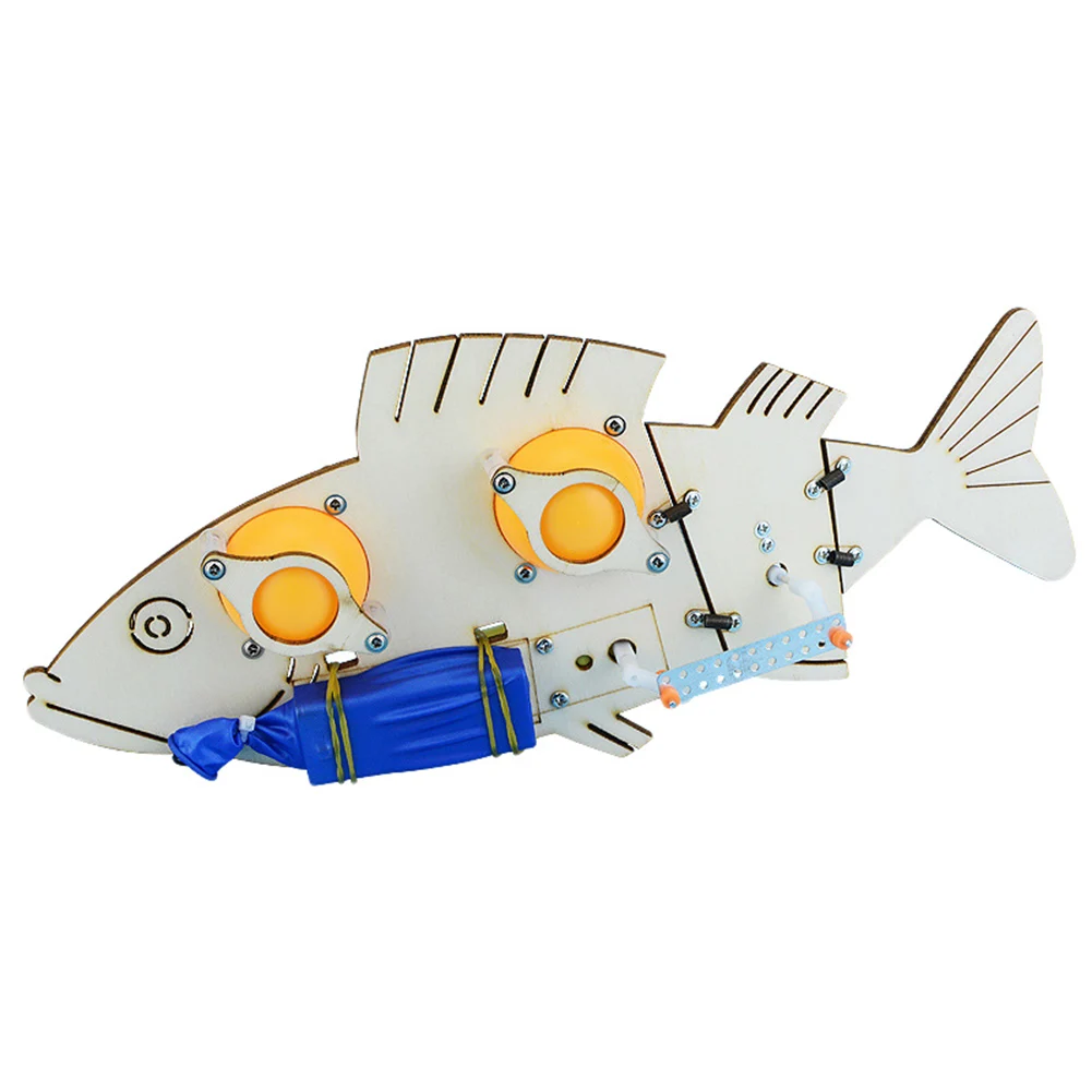 

DIY Electric Mechanical Fish Toy Kids Educational STEM Kit Toys DIY Electric Mechanical Fish Model Puzzle Painted Kids Children