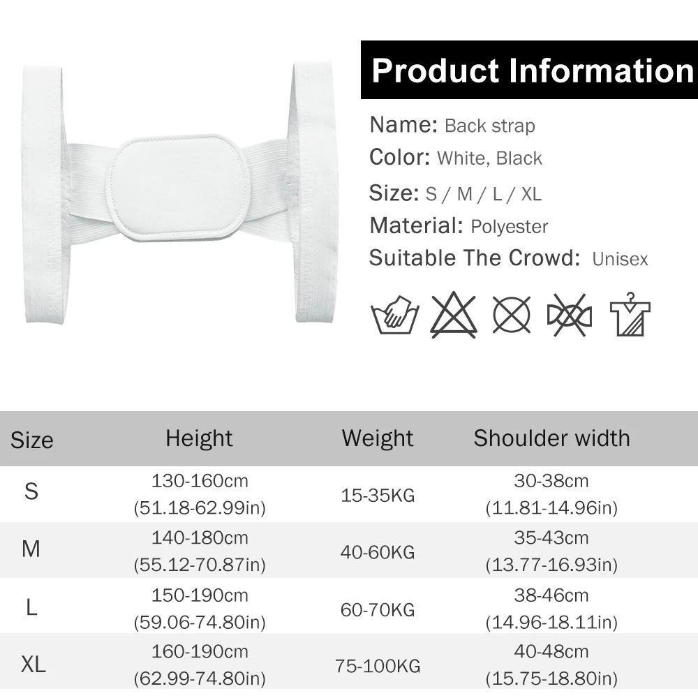 GOMOREON 1Pcs Back Posture Corrector Stealth Camelback Support For Men And Women |