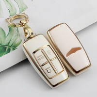 tpu car key cover case for hyundai genesis g80 gv70 gv80 2019 2022 remote key holder car accessories auto keychain