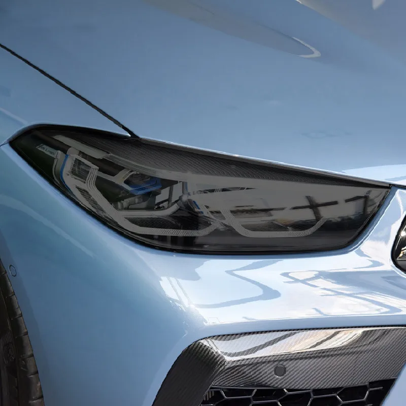 

Для BMW M2 F87 M3 F80 M4 F82 F83 M5 F10 F90 M6 M8 I3 I8 Z4 E89 G29 тонировка автомобильной фары Дымчатая Черная защитная пленка ТПУ стикер