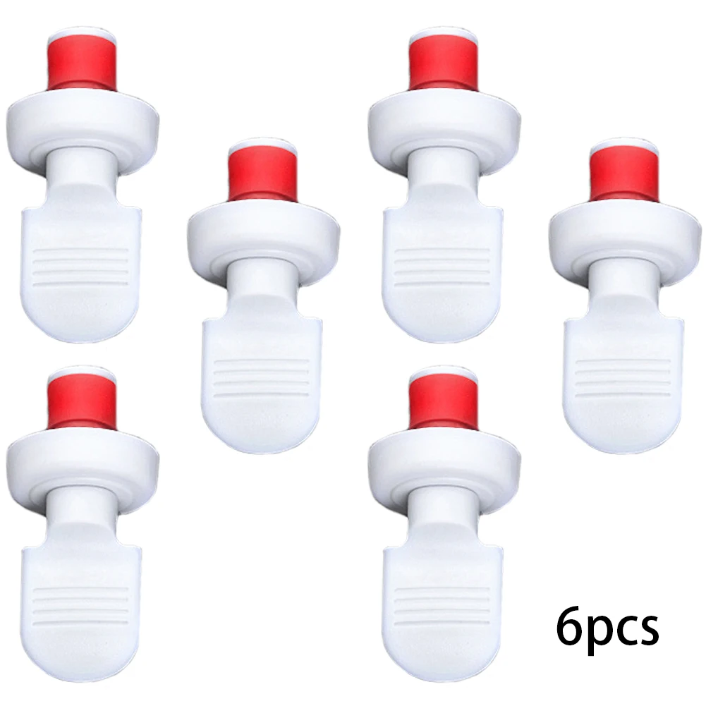 

Replacement New Portable Corks Wine Stopper Bottle Fresh-keeping Leak-proof Manual Pressure Reliable 6pcs 7*3.2cm
