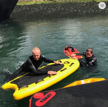 

Надувная спасательная доска Z, плавающий коврик, надувная доска для серфинга, сани для спасения струйных лыж, спасательный инструмент для плавания