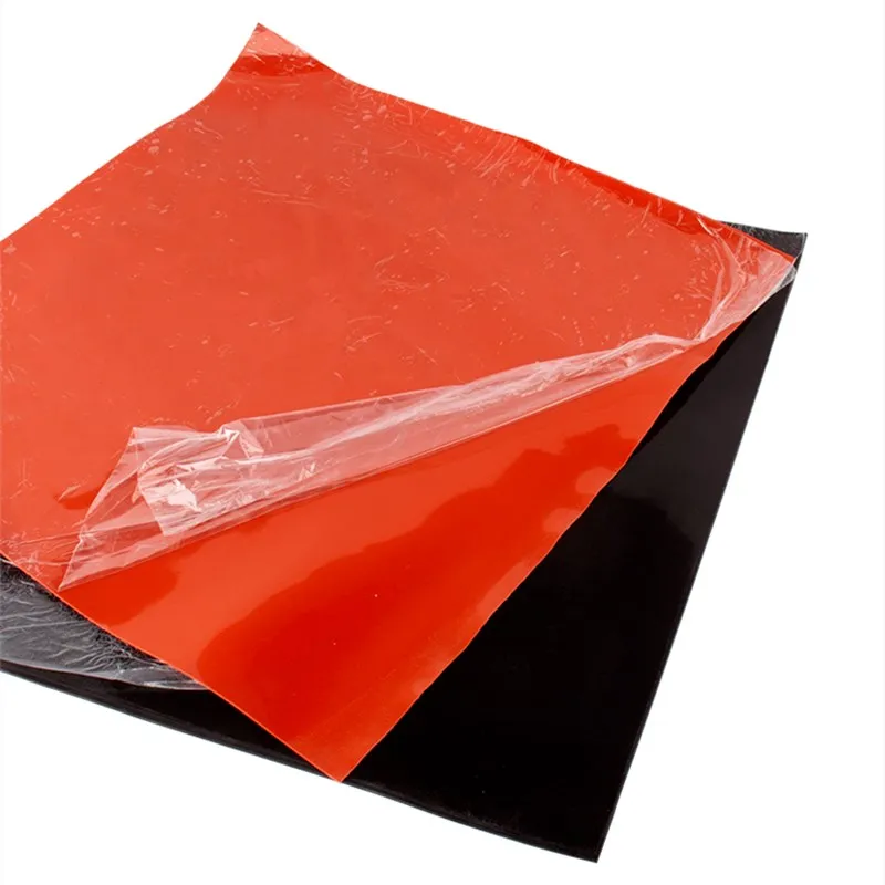 

1mm/2mm Red/Black Silicone Rubber Sheet 250X250mm Black Silicone Sheet, Rubber Matt, Silicone Sheeting for Heat Resistance