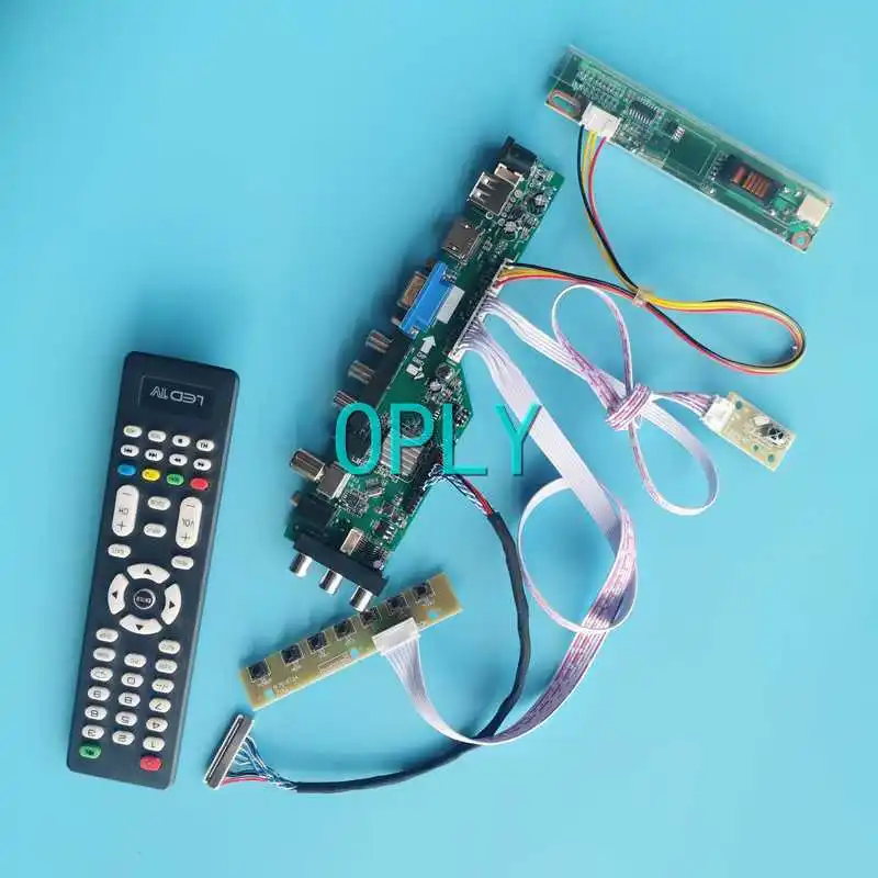 

DVB 3663 Display Controller Board Fit B170PW01 B170PW03 1440*900 USB VGA AV RF HDMI-Compatible 1-CCFL DIY Kit 30 Pin LVDS 17"