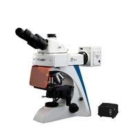 biological trinocular microscope with camera for laboratory
