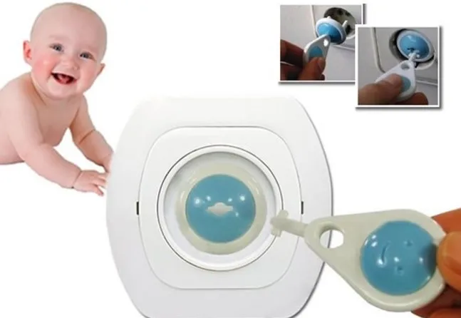 

Блокировка розетки с ключом для защиты детей (6 шт.)