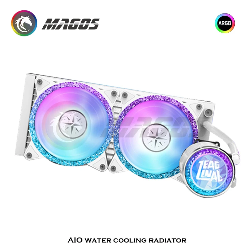 ZEAGINAL ЦП AIO кулер для AMD Intel LGA1700 2066 2011 115X 1200 ШИМ насос все в одном радиатор водяного