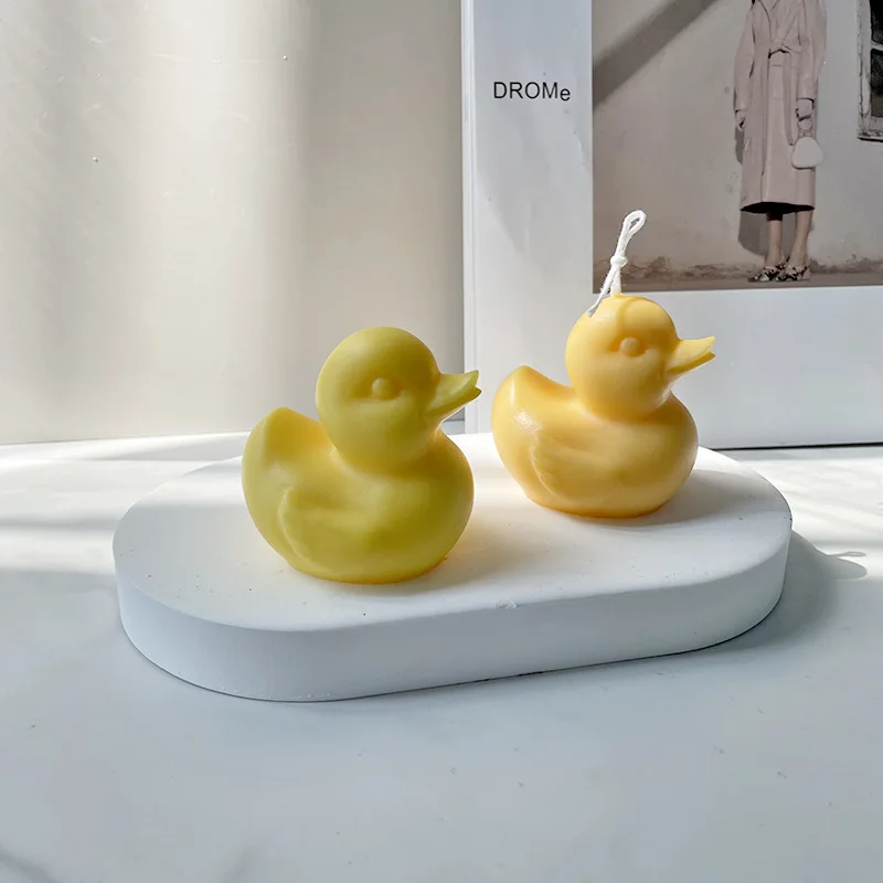 

Форма для свечи ручной работы «сделай сам», силиконовая форма в виде маленькой желтой утки, свечи, форма в форме утки для ароматерапии, гипсо...