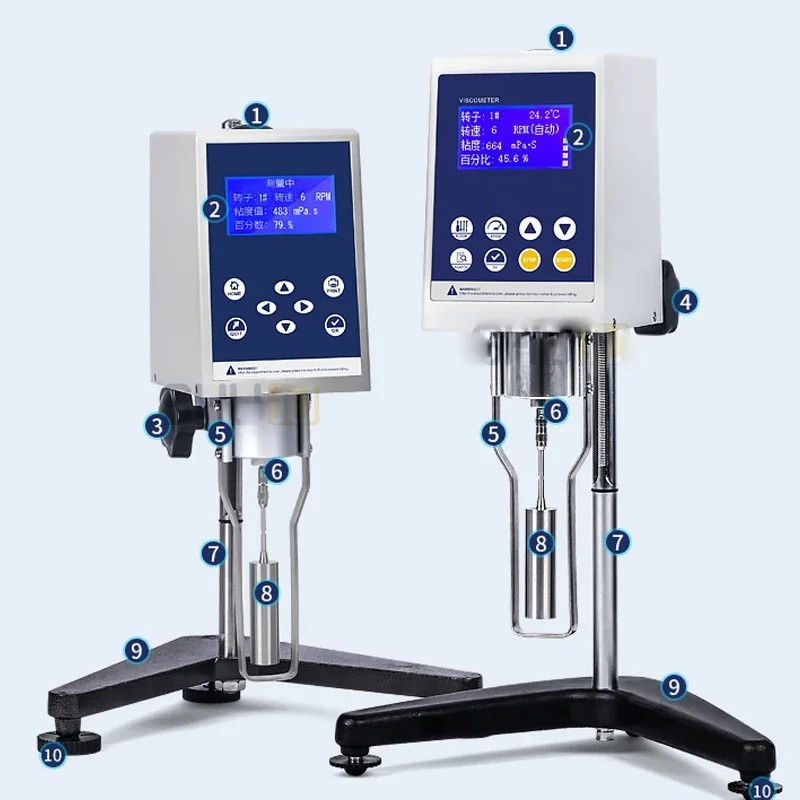 Цифровой вискозиметр NDJ/5S/8S/9 экспериментальная краска покрытие клей асфальт