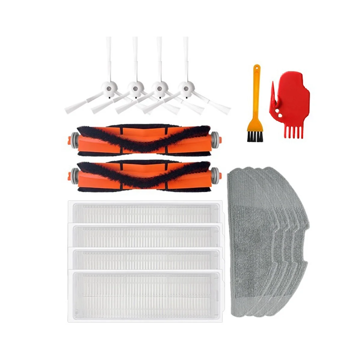 

For Robot Vacuum Mop 2 Pro / Mop2 Lite / MJST1S / MJSTL Main Side Brush Vacuum Cleaner Accessories Kit