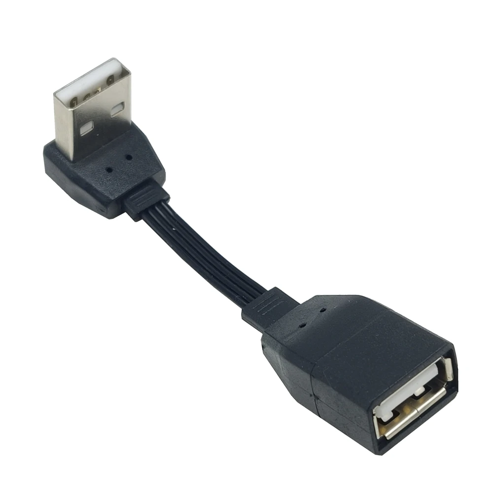 5 см 50 USB 2 0 A Stecker auf Weibliche 90 Abgewinkelt Verlängerung Адаптер кабель männlich zu weiblich teksto/links/unt
